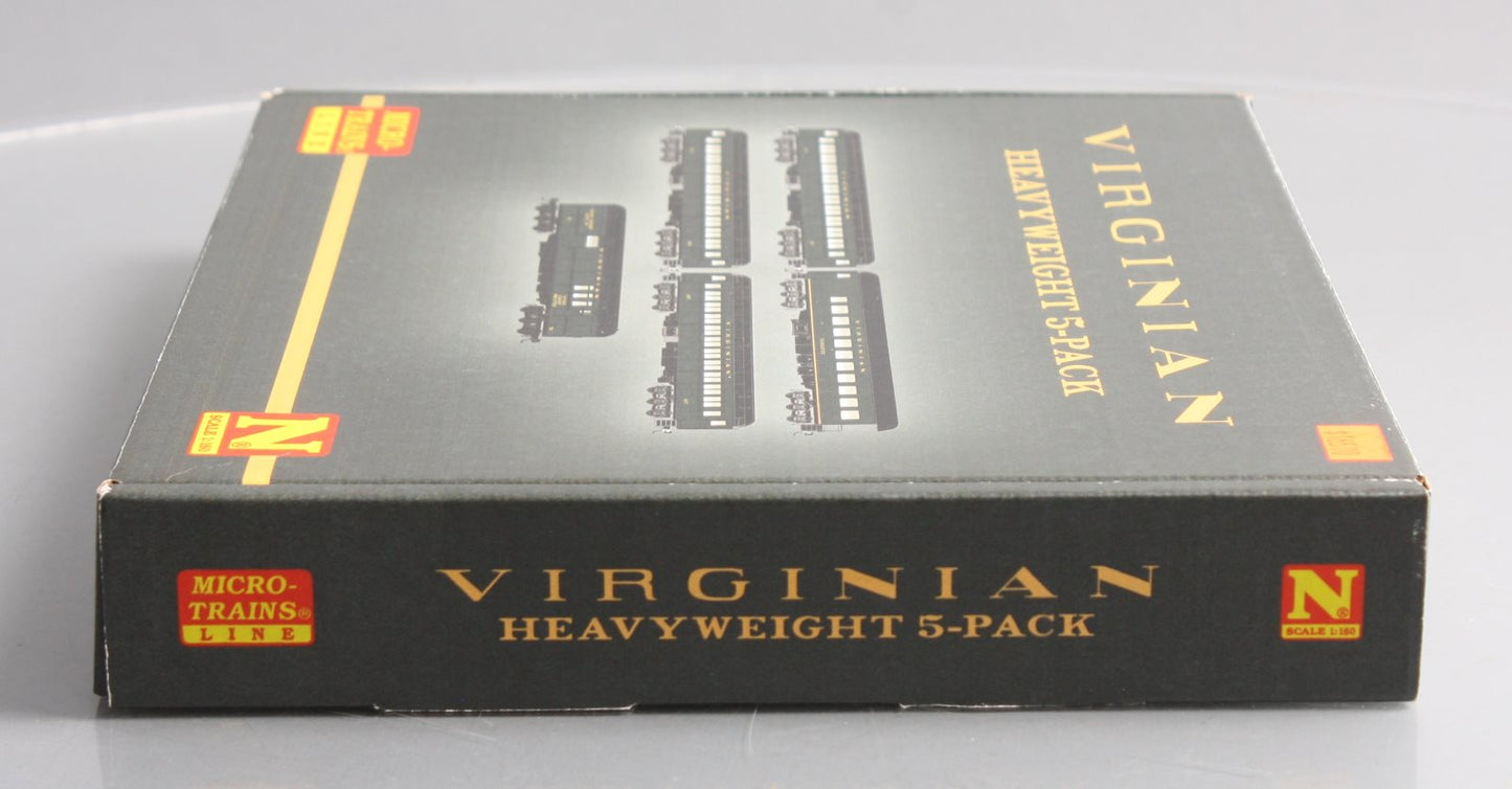 Micro-Trains 98300196 N Virginian Passenger Car with Jewel Case (Set of 5)
