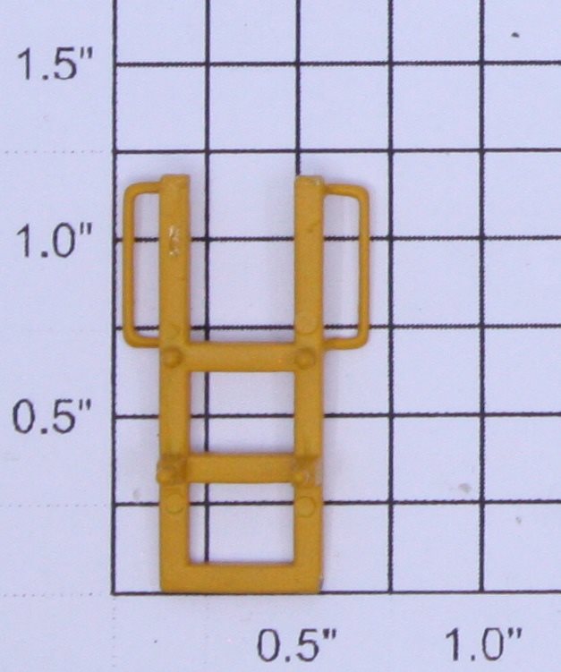 K-Line K7750-02-02 DTTX Car Yellow 3-Rung Ladder with Handrails