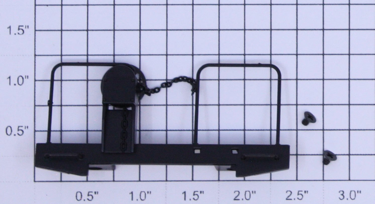 K-Line K616-EX010 Black Caboose End Railing with Chain and Brake Wheel