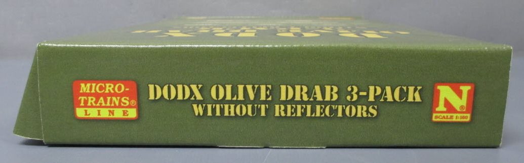 Micro-Trains 99301812 N DODX 68' Straight Side Flatcar (Set of 3)
