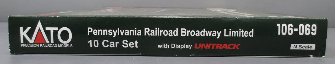Kato 106069 N Kato RR Broadway Limited 10-Car Passenger Car Set