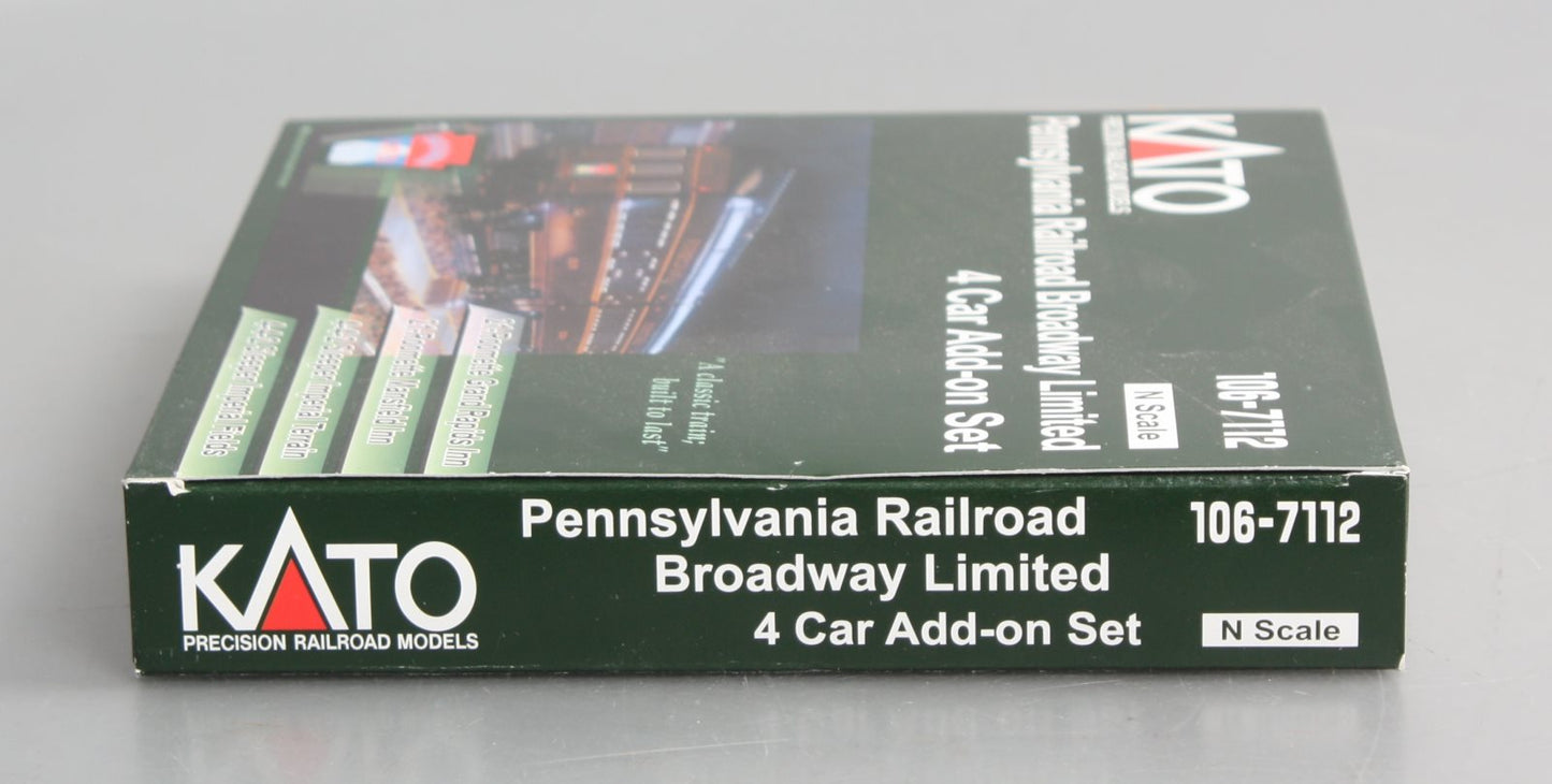 Kato 106-7112 N Pennsylvania Broadway Limited Add-On (Set of 4)