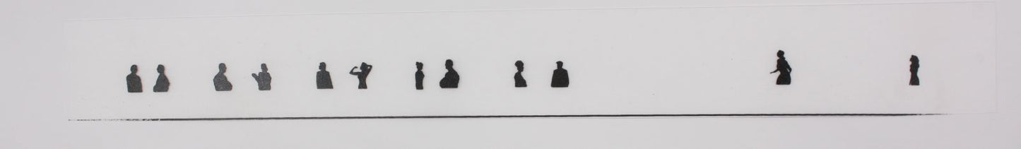 K-Line K4800-X006-5 Left Hand Diner Window Strip with Silhouettes