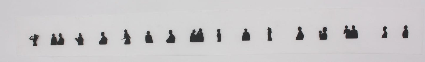 K-Line K4800-X006-1 Left Hand Coach Window Strip with Silhouettes