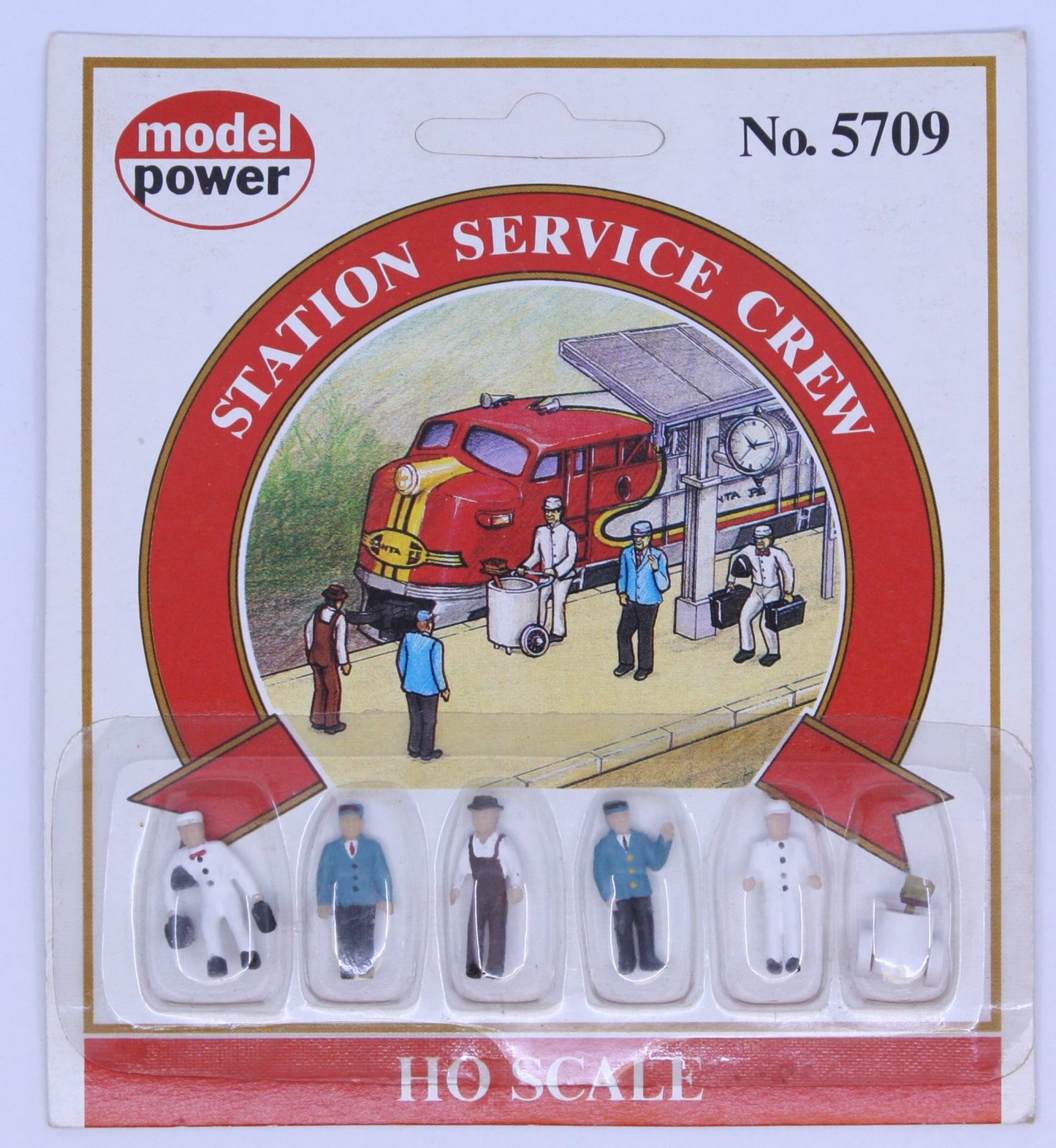 Model Power 5709 HO Station Service Crew Figures (Set of 6)