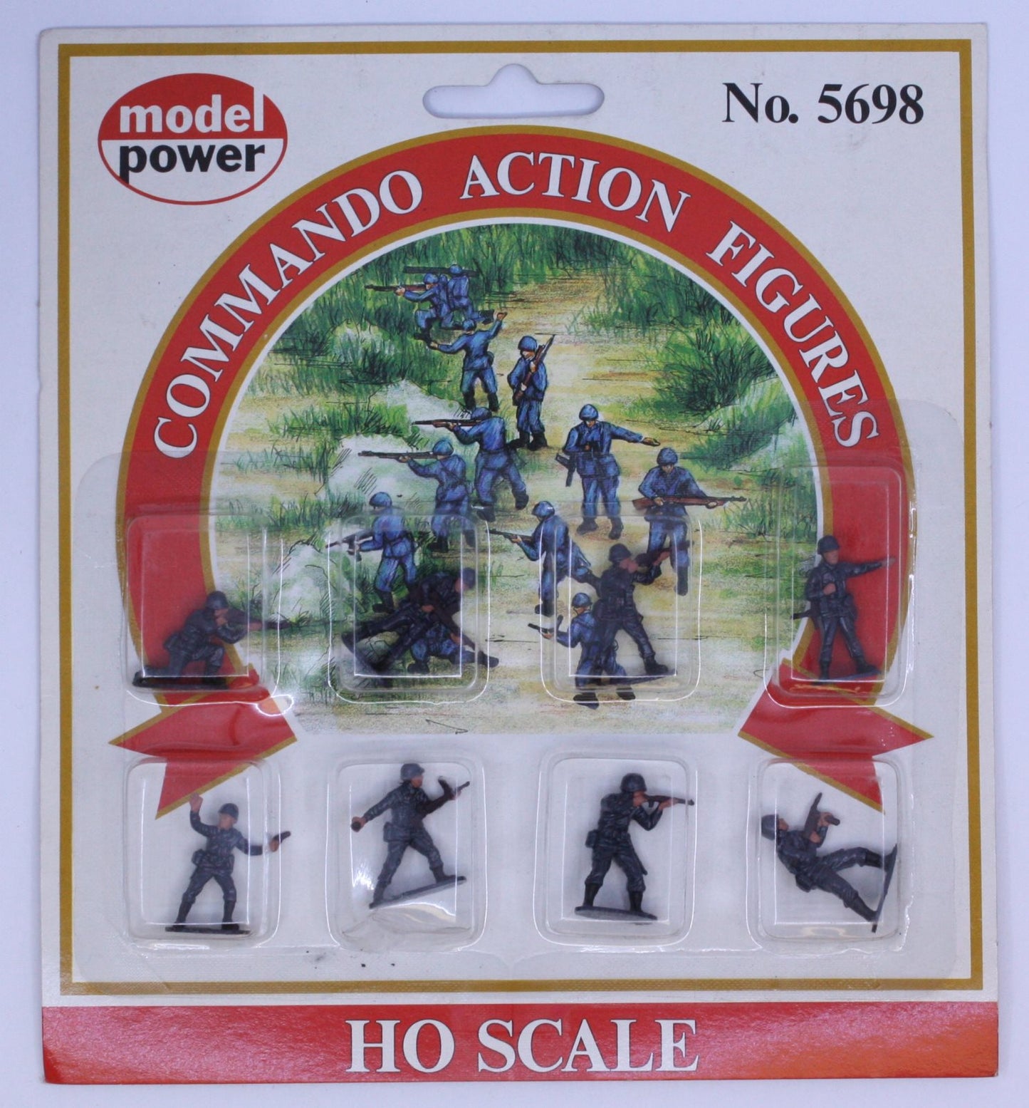 Model Power 5698 HO Command Action Figures (Set of 8)