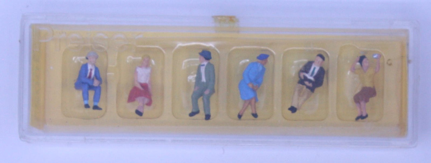 Preiser 21 HO Scale Seated Passenger Figures (Pack of 6)