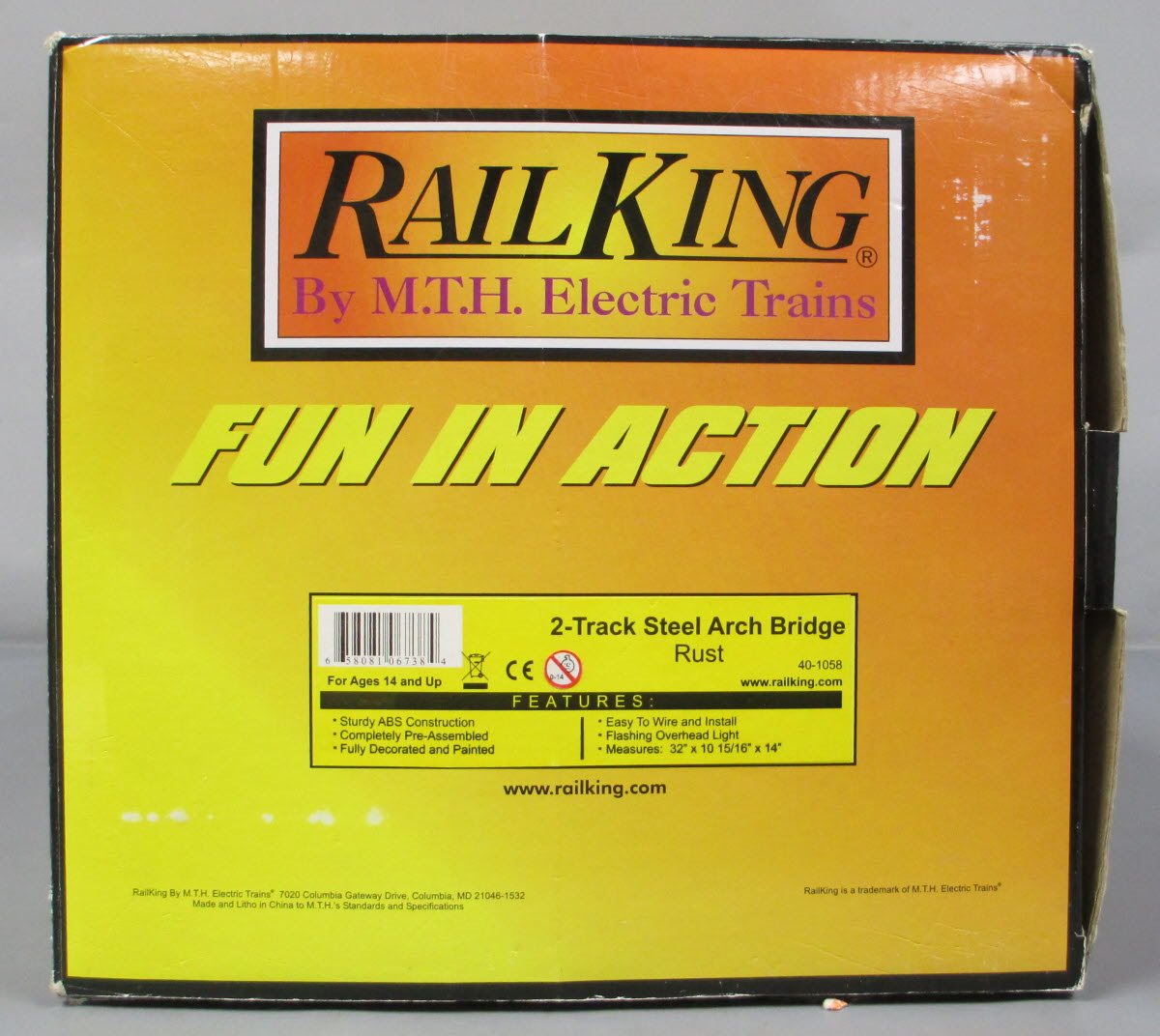 MTH 40-1109 O Gauge 2-Track Steel Arch Bridge