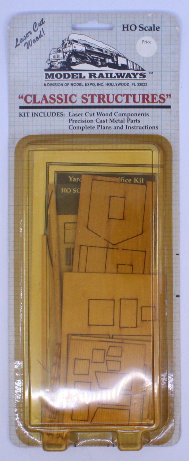 Model Railways 1004 HO Laser Kit Classic Structures Yardmaster''s Office Kit