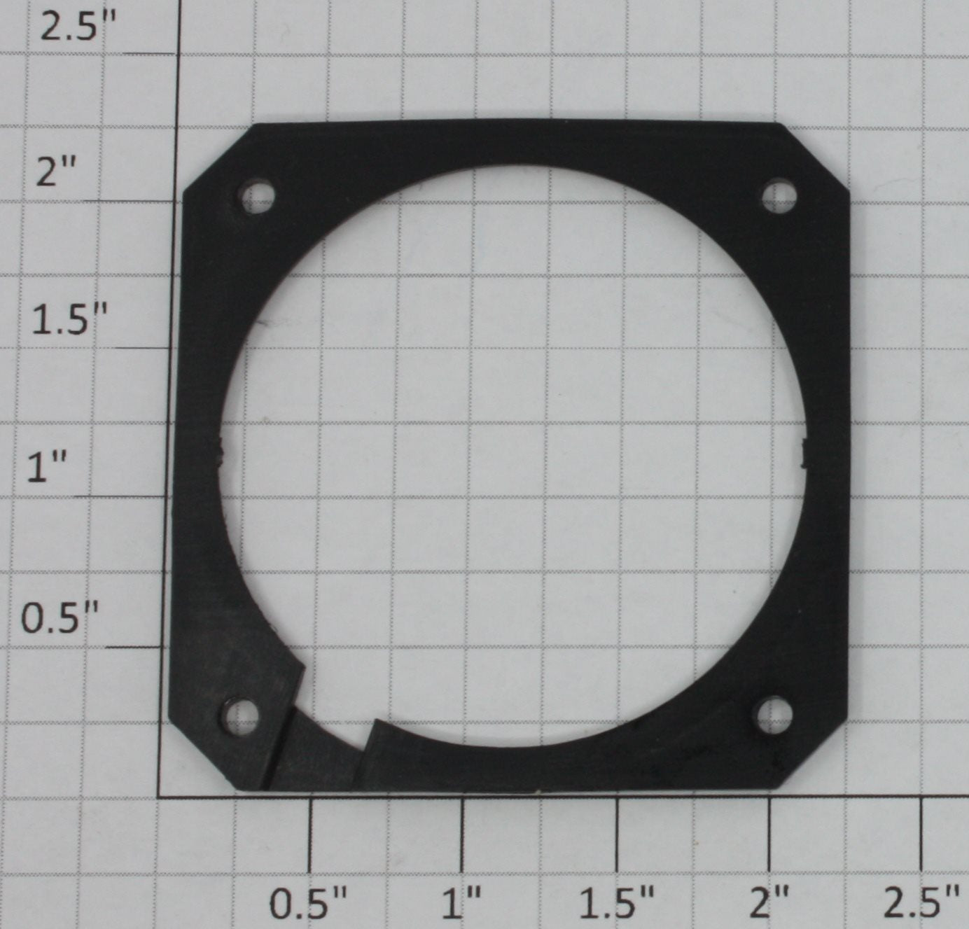 K-Line K3400-X008A Black Plastic 2-1/4" Speaker Base