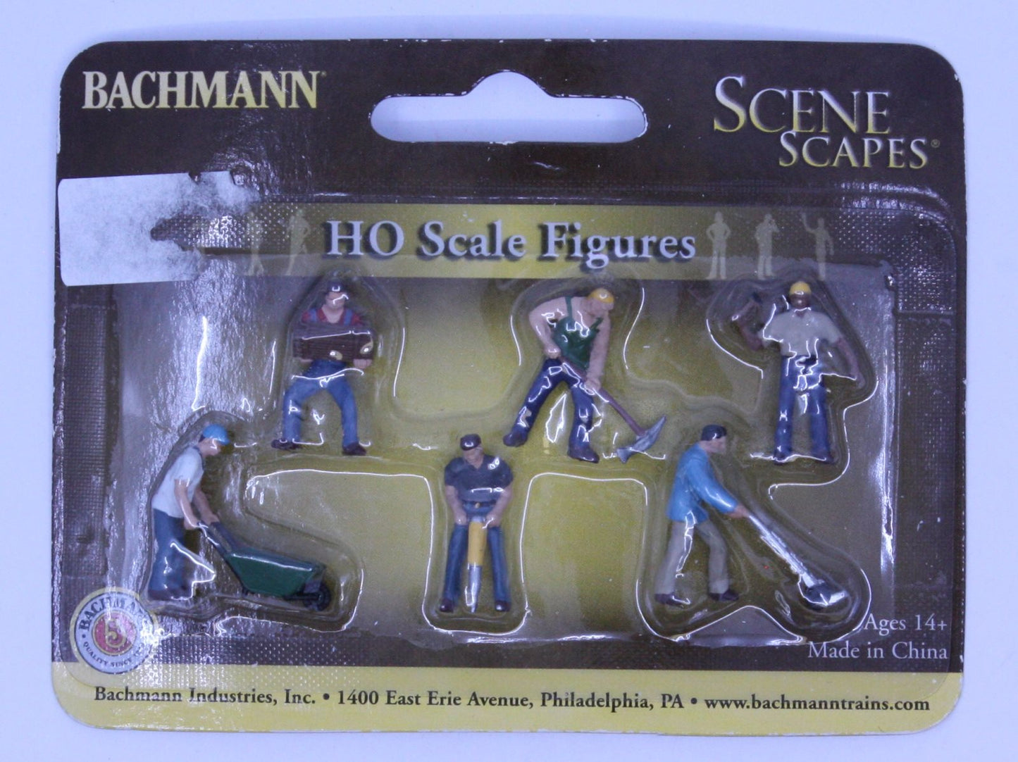 Bachmann 33105 HO Construction Worker with Tools Figures (Set of 6)