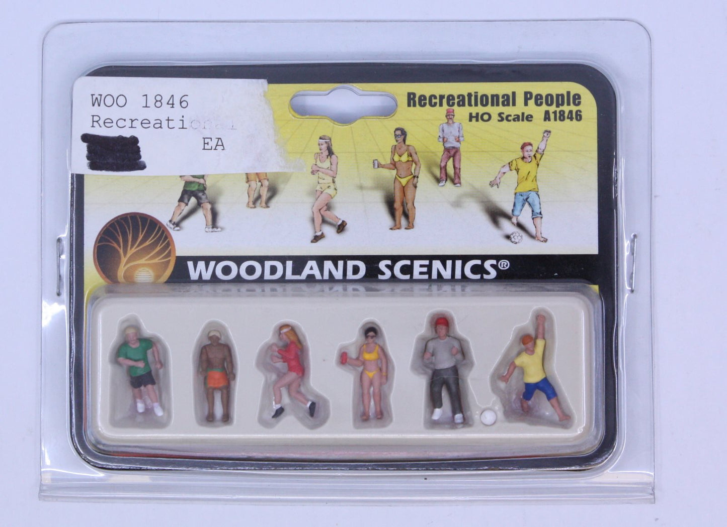 Woodland Scenics A1846 HO Recreational People Figures (Set of 6)