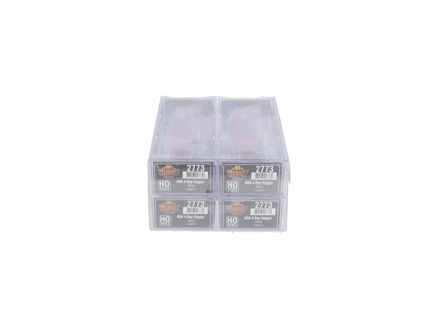 Broadway Limited 2773 HO MILW ARA 70-Ton 4-Bay Hopper w/Load Set C (Pack of 4)