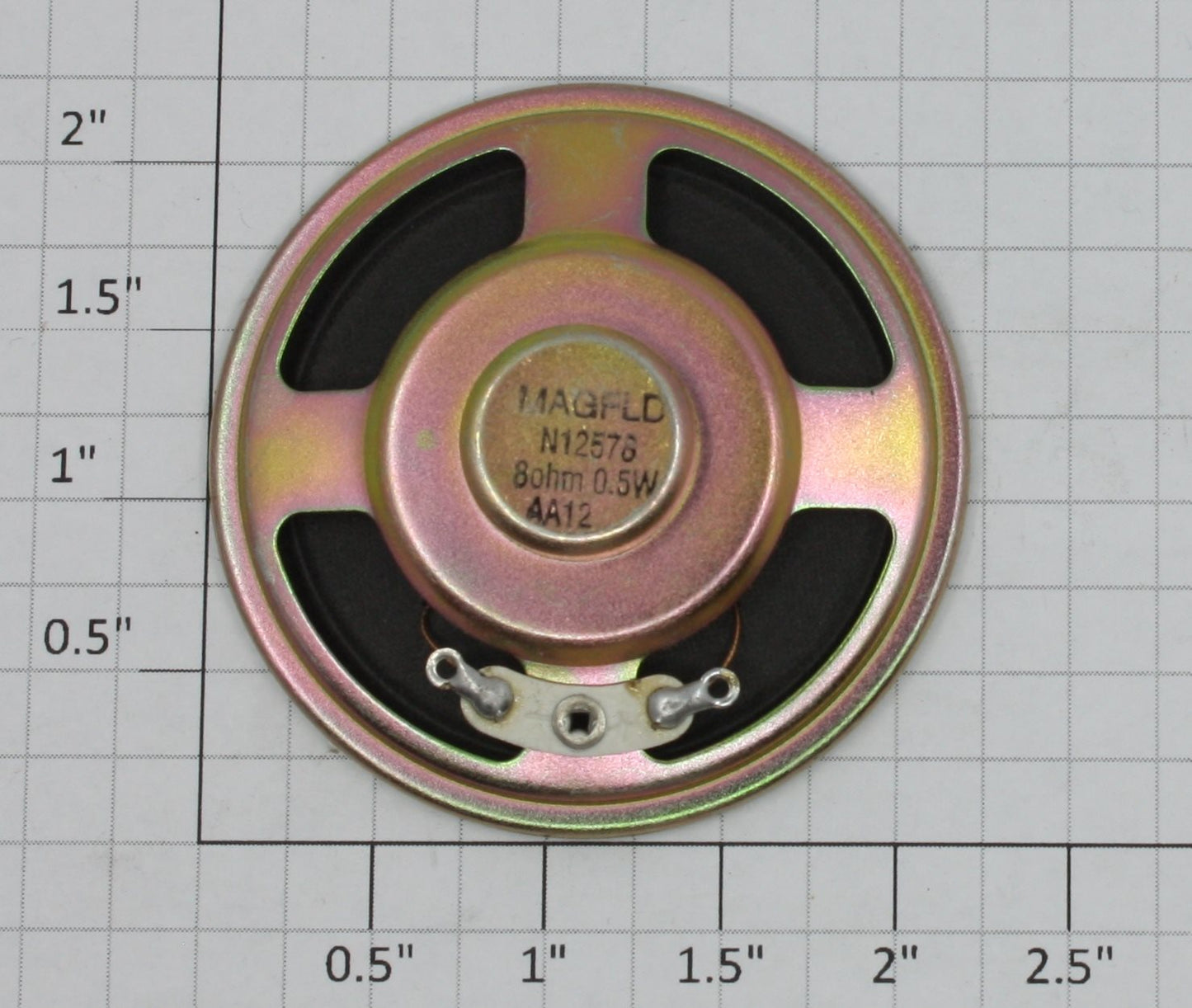 K-Line K3470-SKR 8 Ohm .5 Watt 2 1/4" Round Speaker with Tiny Magnet
