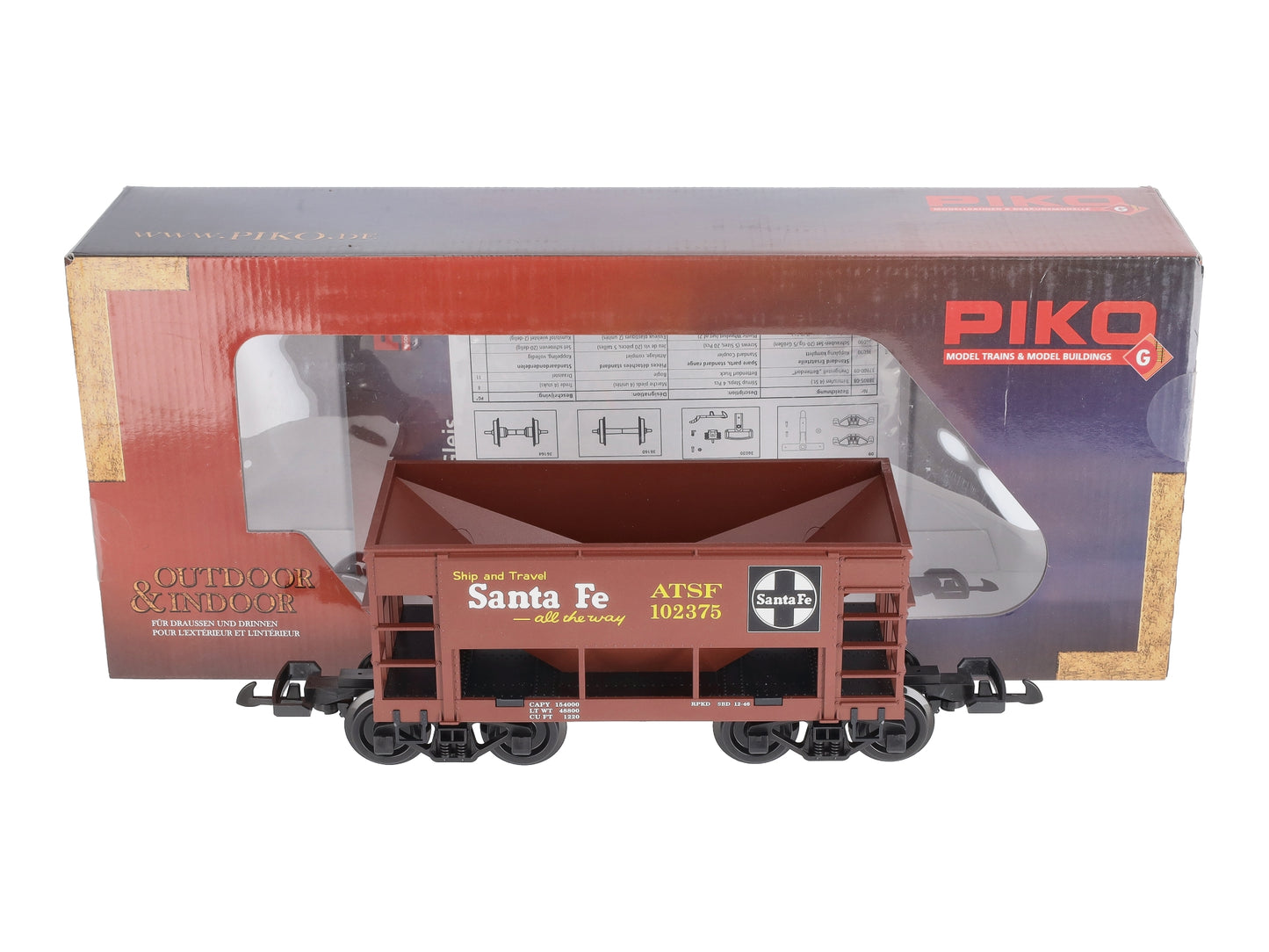 Piko 38842 G Santa Fe Ore Car #102375 LN/Box