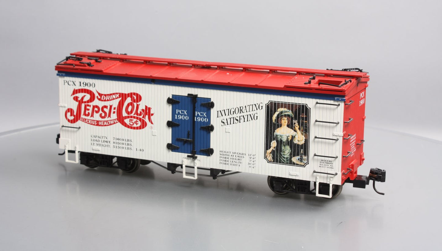 USA Trains 16121 G 1900's Pepsi Cola Reefer Car VG/Box