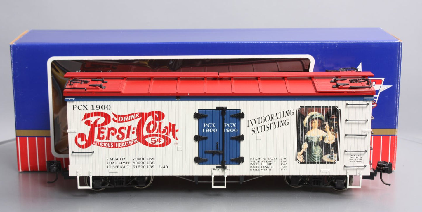 USA Trains 16121 G 1900's Pepsi Cola Reefer Car VG/Box
