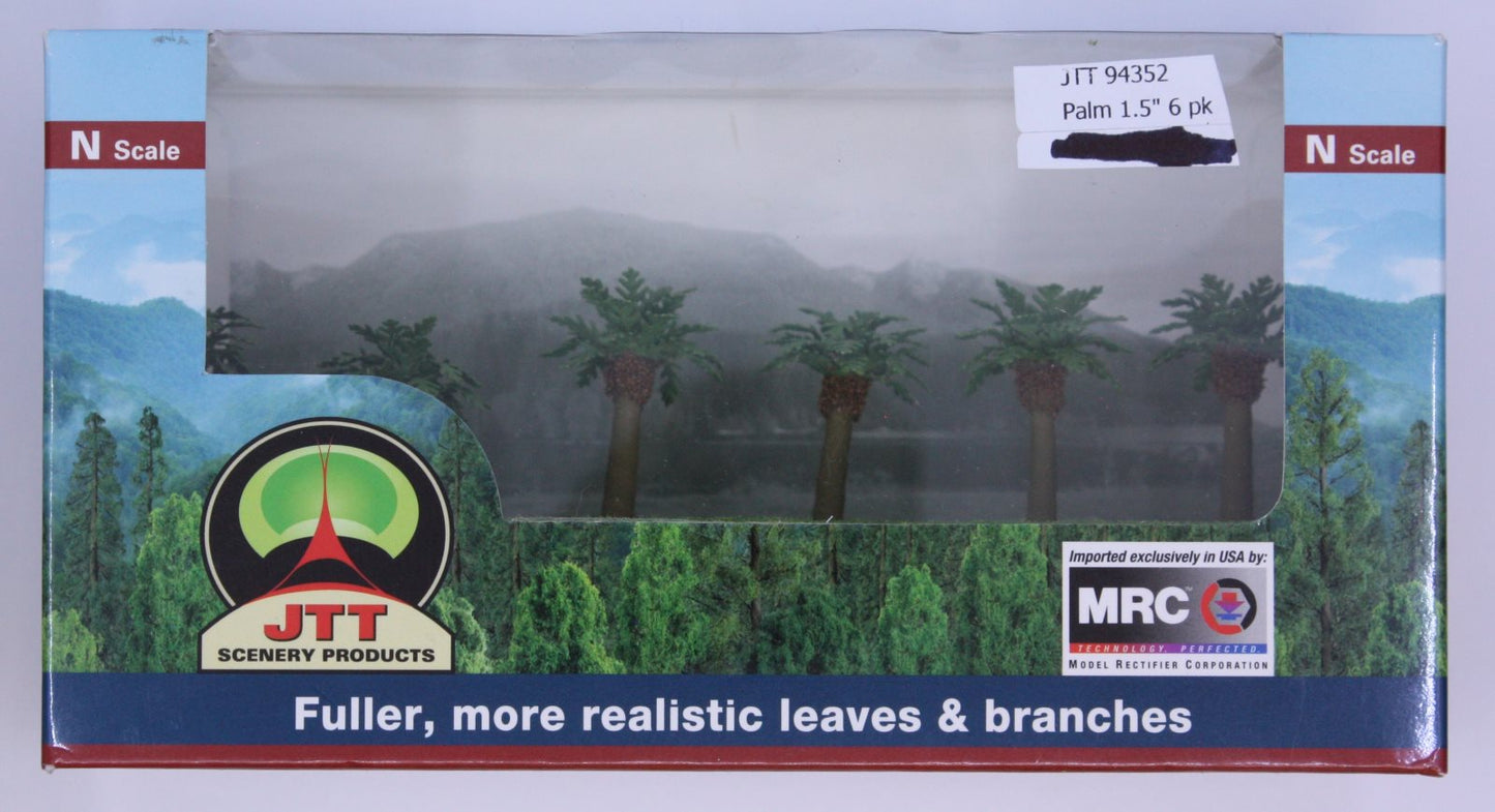JTT Scenery Products 94352 Z 1.5" Pro Phoenix Palm Tree (Pack of 6)