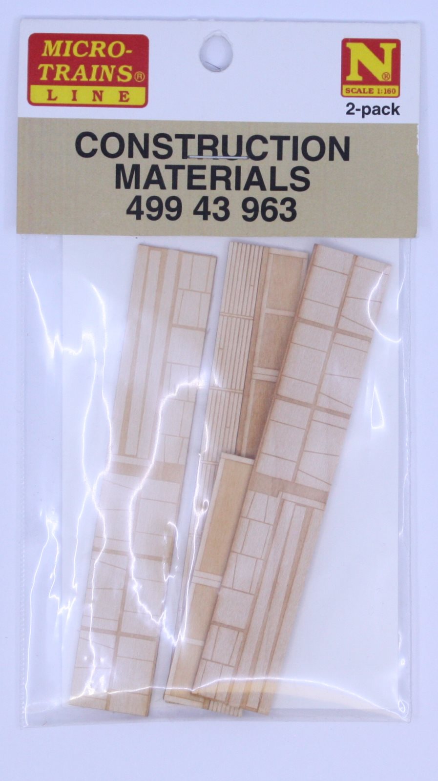 Micro-Trains 49943963 N 50' Gondola Construction Materials Load (Pack of 2)