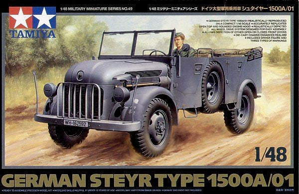 Tamiya 32549 1:48 German Steyr Type 1500A/01 Armor Plastic Model Kit