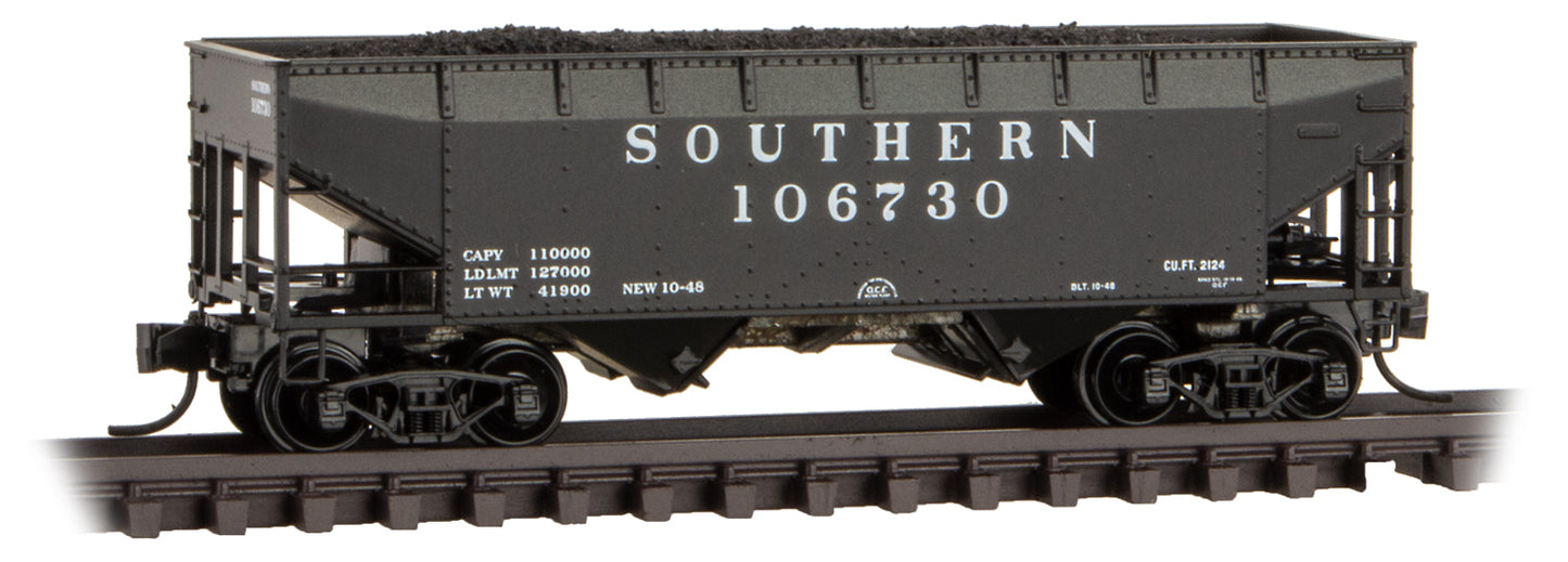 Micro-Trains 05500590 N Southern 33' Twin Bay Offset Side Hopper #106730