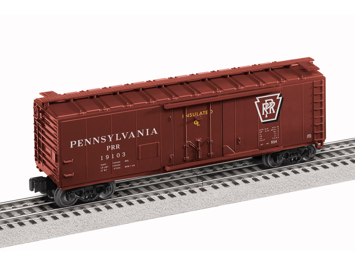 Lionel 2143081 O Pennsylvania RBL Plug Door Boxcar #19103