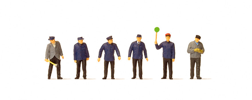 Preiser 79224 N German DB III Railway Personel Figures (Set of 6)