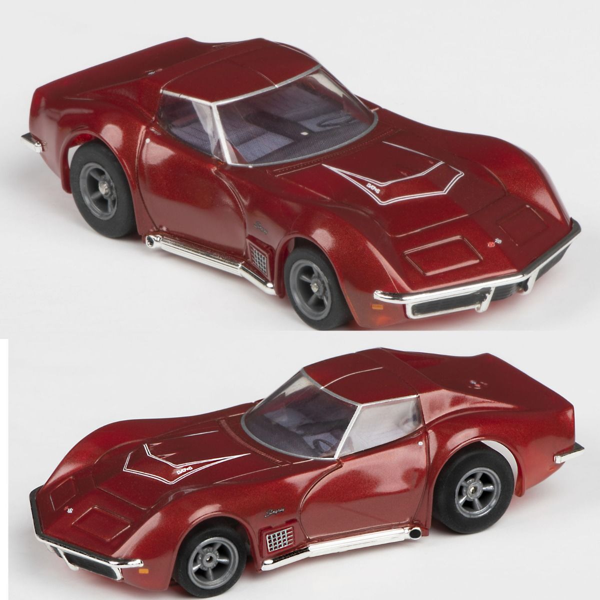 AFX 22038 HO 1970 Corvette LT1 Red Metallic Mega G+ Slot Car