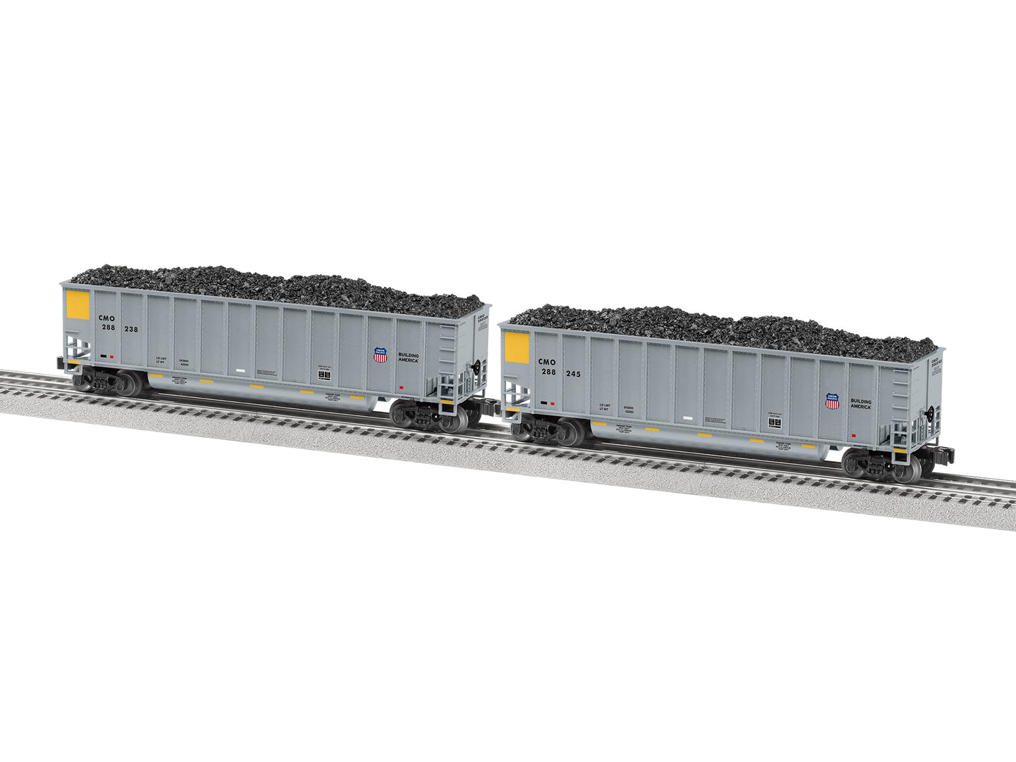 Lionel 2243050 O Union Pacific Standard Rotary Gondola (Set of 4)