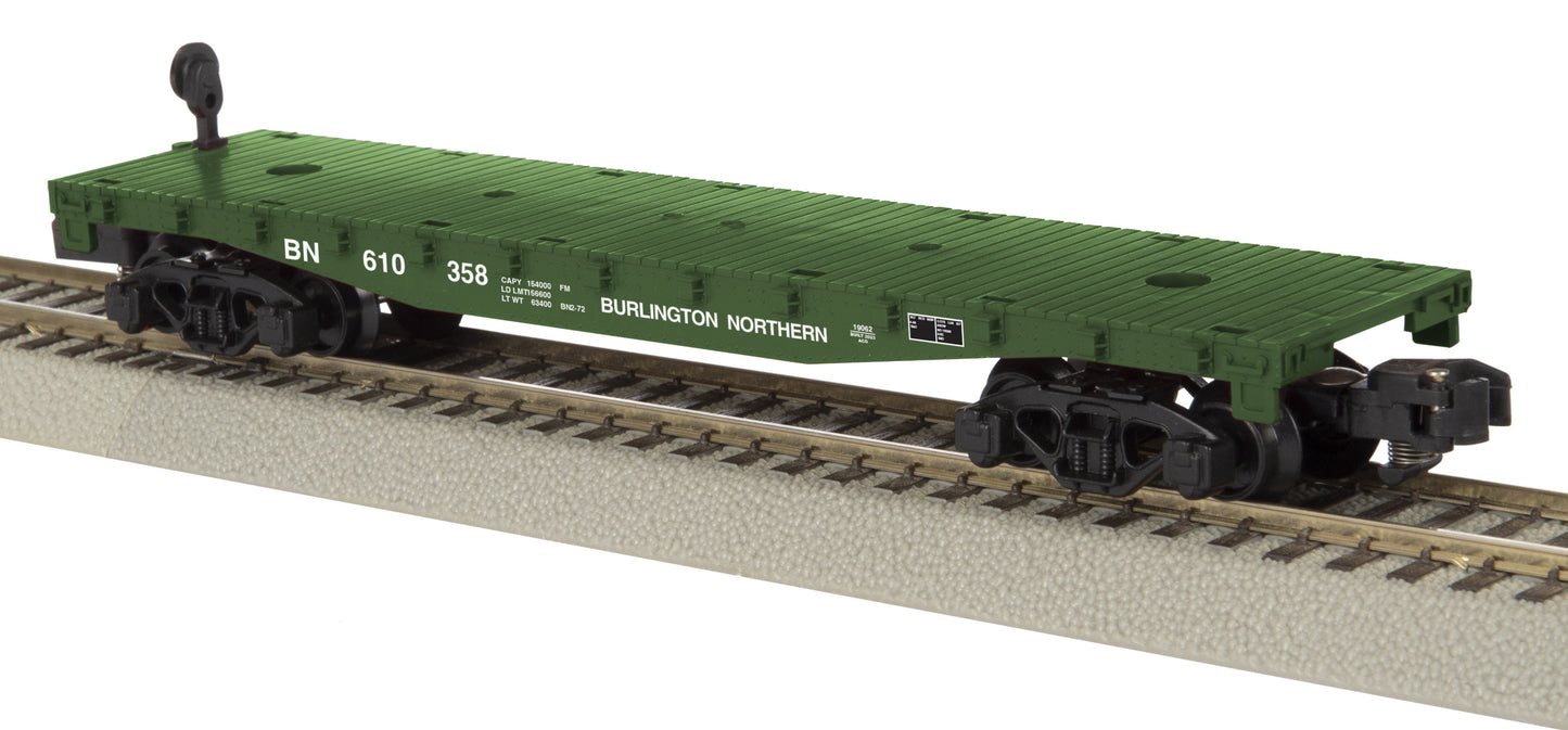 American Flyer 2319062 S Burlington Northern Flatcar #610358