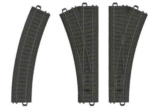 Marklin 23301 HO Plastic Track Turnout Set