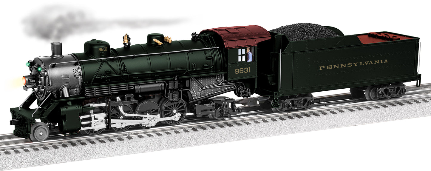 Lionel 2332090 O PRR LionChief Plus 2.0 Mikado 2-8-2 Steam Locomotive #9631