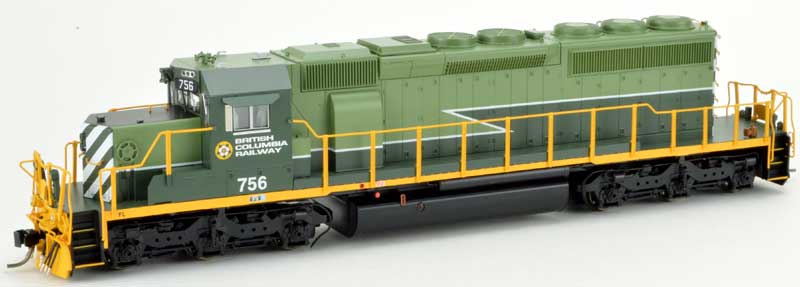Bowser 25025 HO British Columbia Railway GMD SD40-2 Diesel Locomotive #756