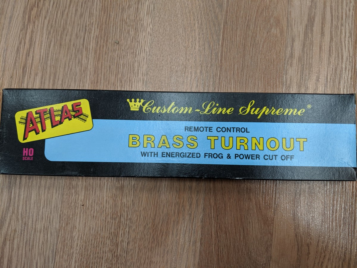 Atlas 251 Custom Line HO Brass Turnout With Frog & Power Cut off