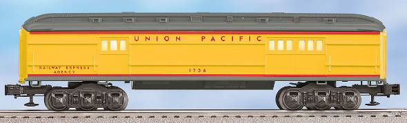 Lionel 6-25177 Union Pacific Madison Baggage Car w/Trainsounds