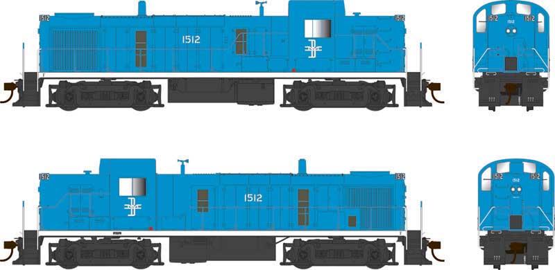 Bowser 25190 HO B&M Alco RS-3 Phase 3 Diesel Locomotive Standard DC #1519