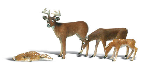 Woodland Scenics A2543 G Scenic Accents Buck & Family Figures (Set of 4)