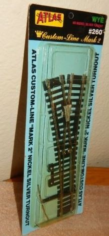 Atlas 260 HO Nickel Silver Mark 3 Wye Switch Turnout