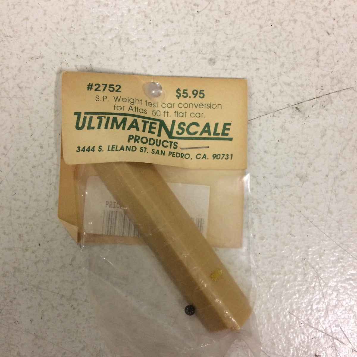 Ultimate Scale Products 2752 N S.P. Weight Test Car Conversion for Atlas 50'