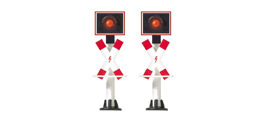 Busch 5958 TT European-Style Crossing Flashers (Pack of 2)