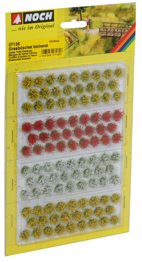 Noch 07135 Flowering Grass Tufts (Pack of 104)