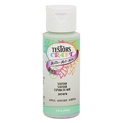 Testors 297478 Craft Matte Acrylic Seafoam 2 oz Paint Bottle