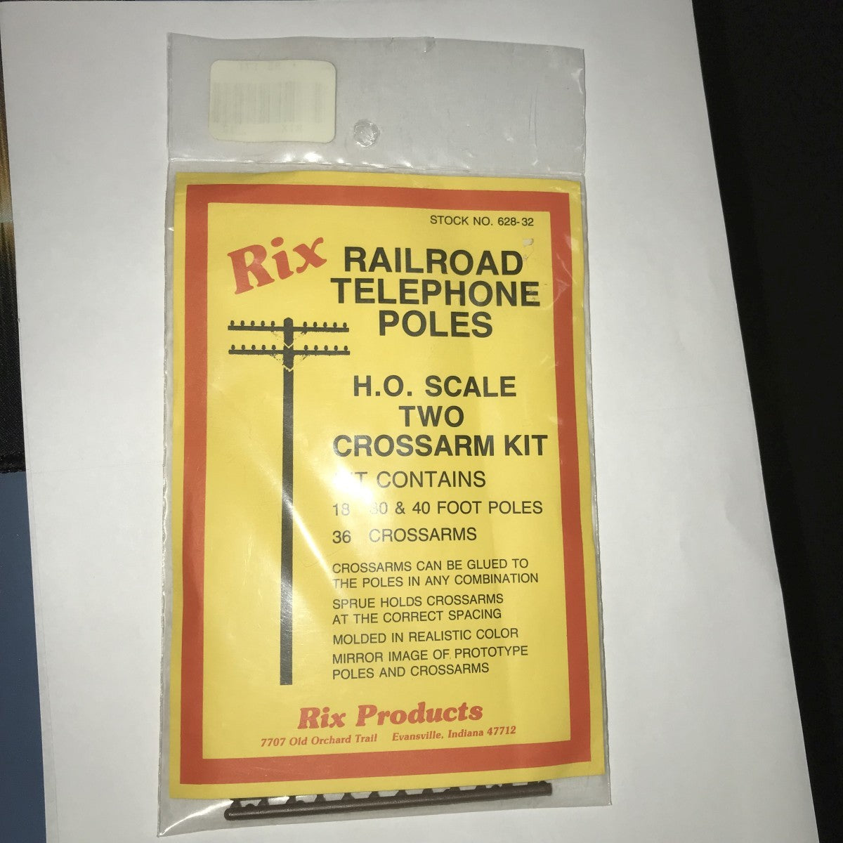 Rix Products 628-32 HO Two Crossarm Kit