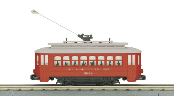 MTH 30-2596 O Gauge New York Transit Authority Bump-n-Go Trolley #6688