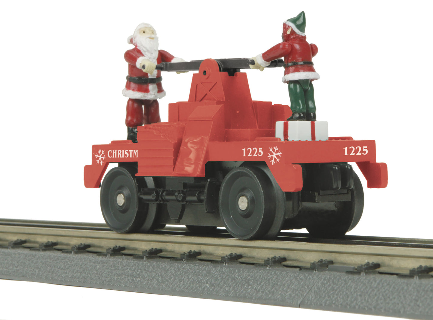 MTH 305234 O Christmas Operating Handcar