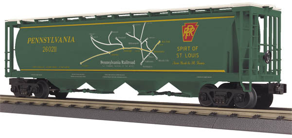 MTH 30-75375 PRR 4 Bay Cylindrical Hopper Car