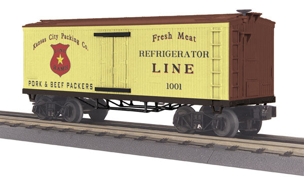 MTH 30-78043 O Gauge Kansas City Packing Co. 19th Century Reefer Car #1001