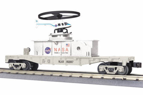 Mth 30-79176 NASA Flatcar w/ Oper. Helicopter