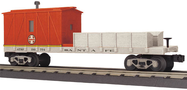 MTH 30-79294 O Gauge Santa Fe Crane Tender Car