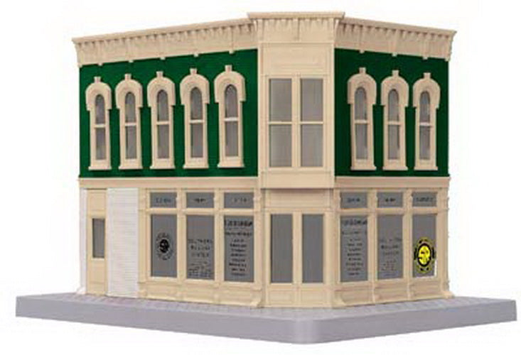 MTH 30-90369 2-Story Southern Ticket Office Opposite Corner Building with Blink